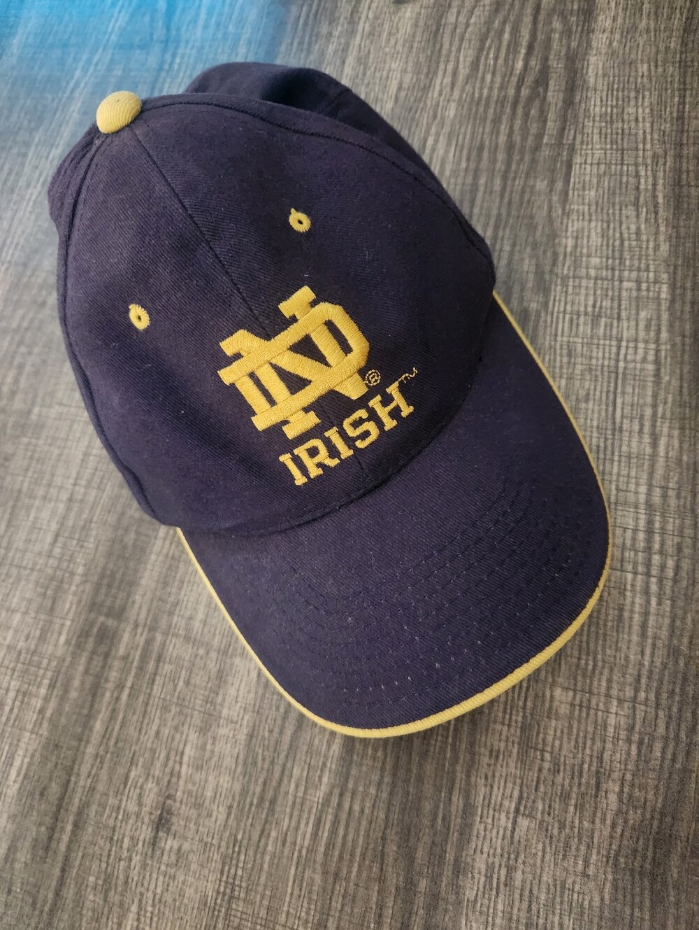 Notre Dame Fighting Irish Hat Signatures Outdoor Cap N698 Navy Gold Adjustable